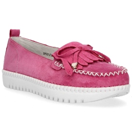 Sapatos de couro Filippo DP021 / 20 Fh rosa 2
