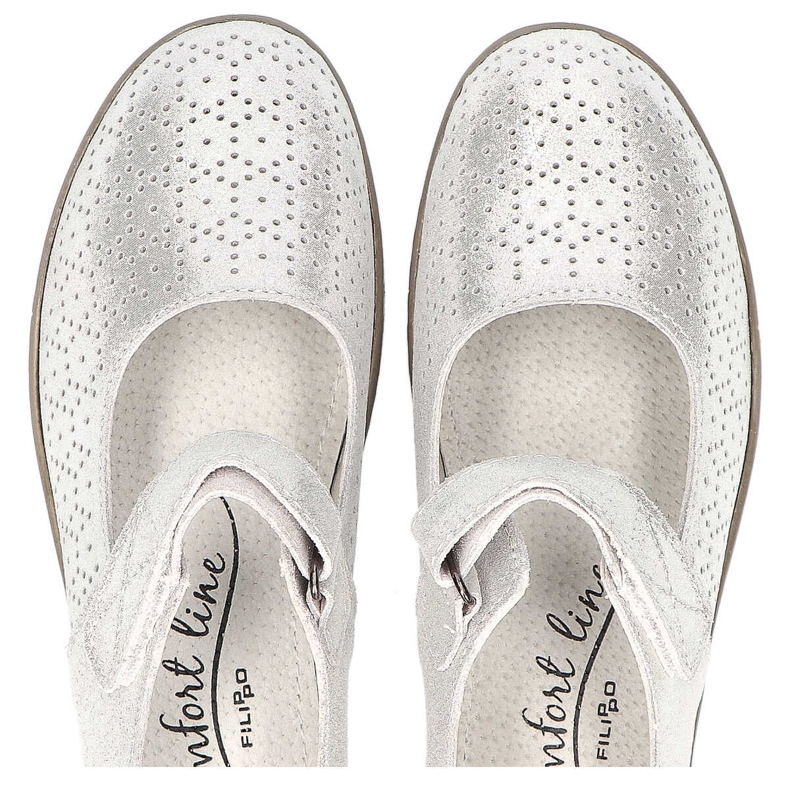 Sapatos Filippo DP1319 / 20 Si Silver prata cinza 1