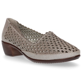 Sapatos de couro Filippo DP748 / 20 Gr cinza 1