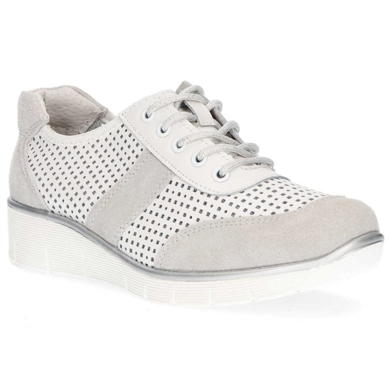 Sapatos de couro Filippo DP028 / 20 Wh branco 1