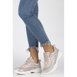 Tênis feminino de couro Filippo DP1411 / 20 Pi rosa 1