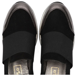 Sapatos Filippo 018 Preto Camurça / Níquel prata 1