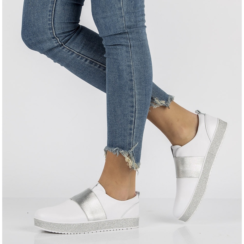 Sapatos de couro Filippo DP1259 / 20 Wh branco 1