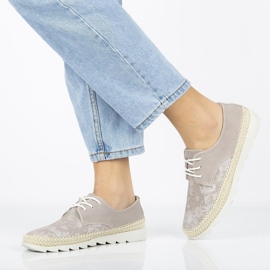 Sapatos de couro Filippo DP701 / 20 Bege 1