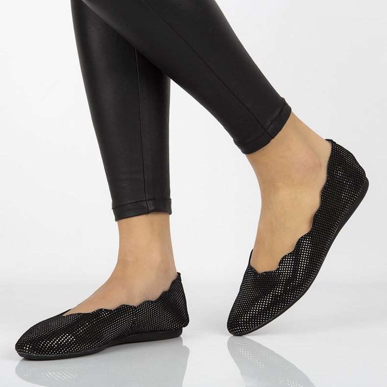 Bailarinas de couro Filippo DP1260 / 20 Bk preto 1