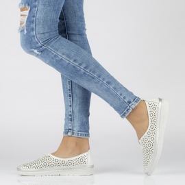 Sapatos brancos Filippo DP1400 / 20 Wh cáqui verde 2