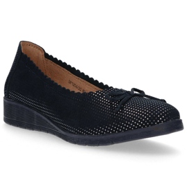 Sapatos de couro Filippo DP1254 / 20 Nv azul marinho azul-marinho 2