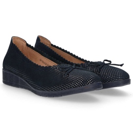 Sapatos de couro Filippo DP1254 / 20 Nv azul marinho azul-marinho 1