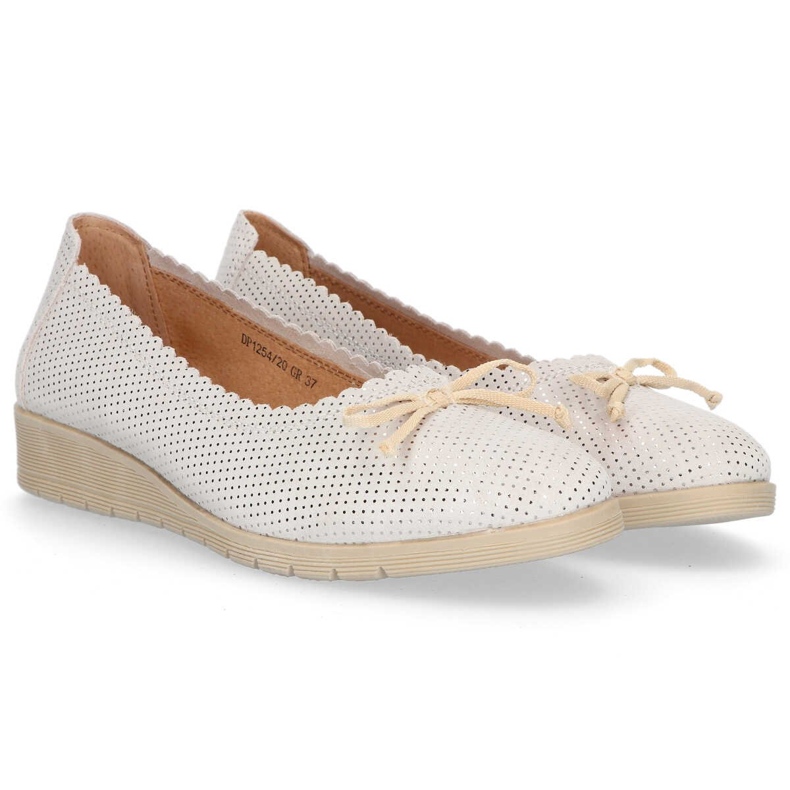 Sapatos de couro Filippo DP1254 / 20 Gr cinza 1