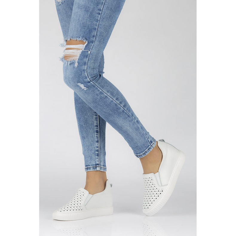 Sapato baixo branco Filippo DP1398 / 20 Wh 1