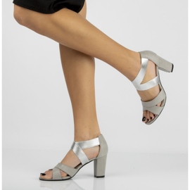 Sandália Filippo DS776 / 20 Si Silver prata cinza 1