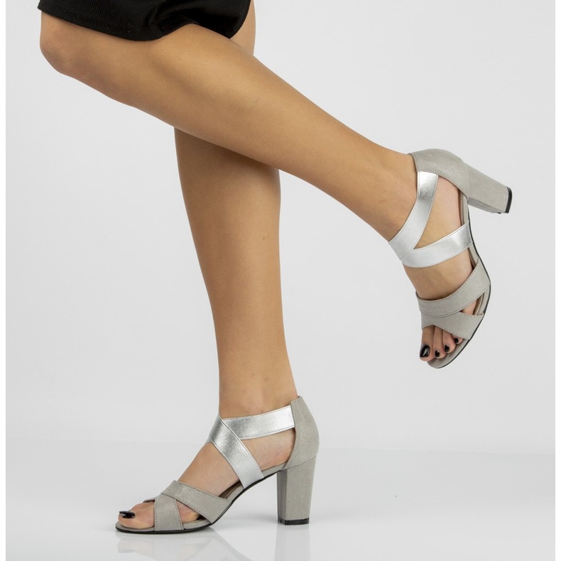 Sandália Filippo DS776 / 20 Si Silver prata cinza 1