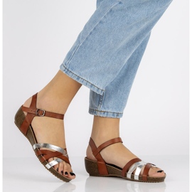 Sandálias de couro Filippo DS1333 / 20 Br marrom 1