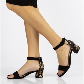 Sandálias pretas Filippo DS1283 / 20 Bk preto 1