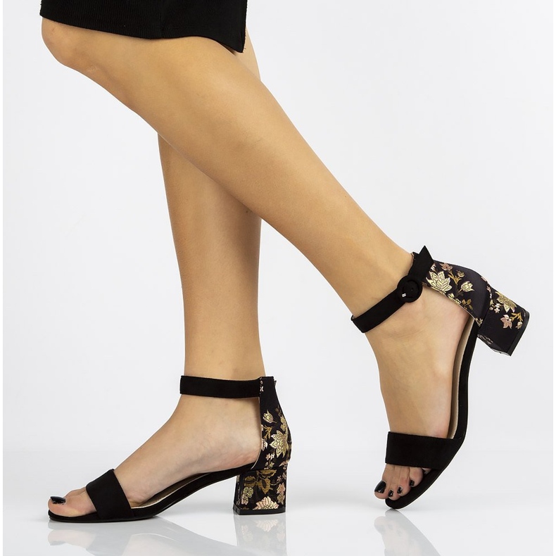 Sandálias pretas Filippo DS1283 / 20 Bk preto 1