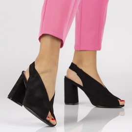 Sandálias pretas Filippo DS1292 / 20 Bk preto 1