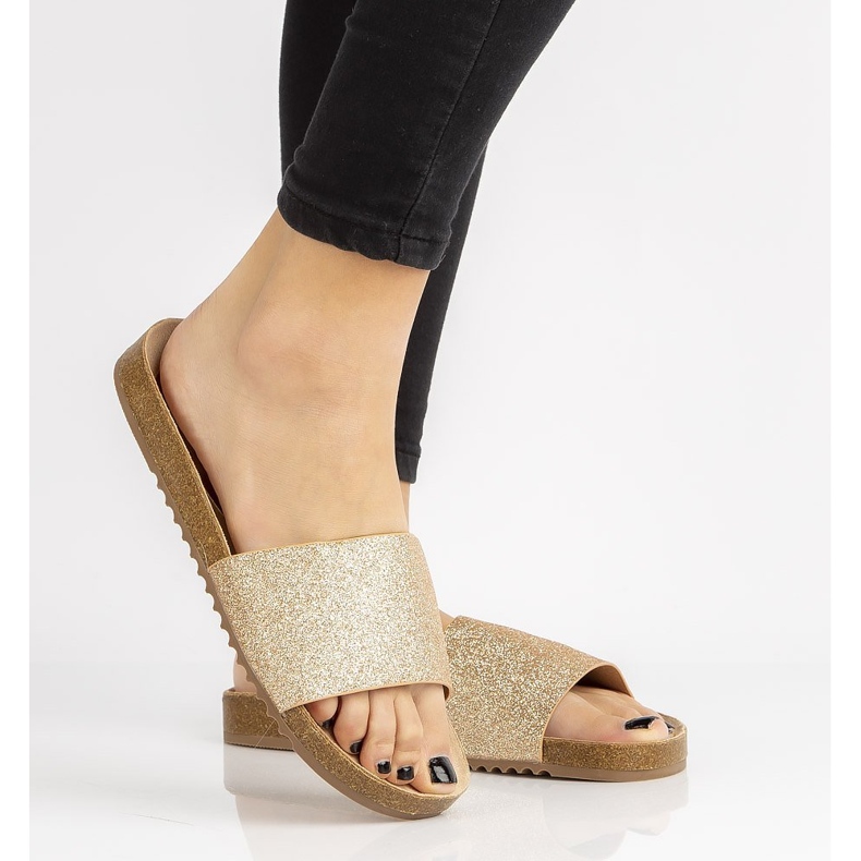 Chinelos Filippo DK1373 / 20 Go Gold dourado 2