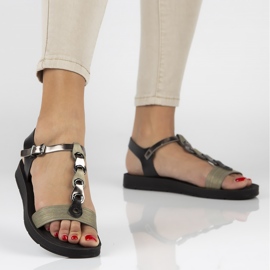 Sandálias pretas Filippo DS1300 / 20 Bk preto 1