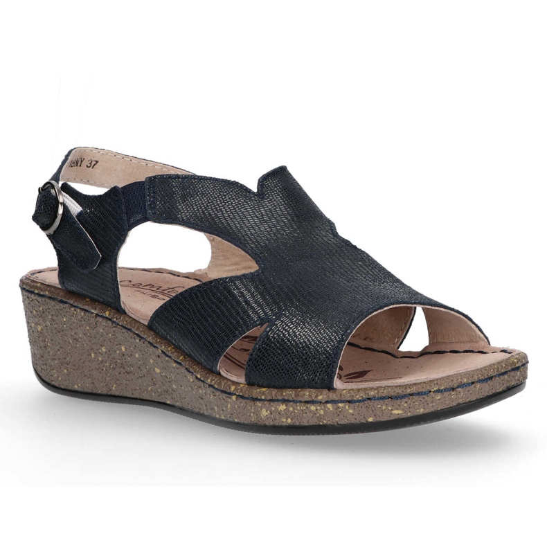 Sandálias de couro Filippo DS097 / 18 Nv azul marinho azul-marinho 1