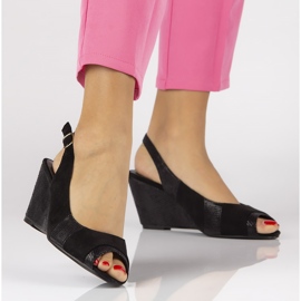 Sandálias pretas Filippo DS36 / 16 Bk preto 1