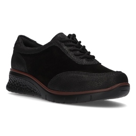 Sapatos de couro Filippo DP1509 / 20 Bk preto 1