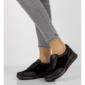 Sapatos de couro Filippo DP1509 / 20 Bk preto 2