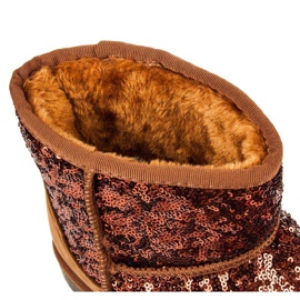 Torna Muklukes brilhantes marrom 1