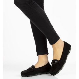 Sapatos de couro Filippo DP1202 / 21 Preto 2