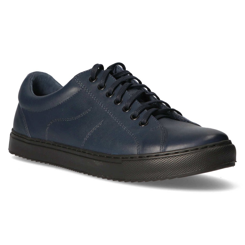 Sapatos de couro Filippo 2019 azul marinho 1