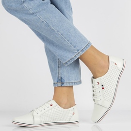 Sapatos de couro Filippo DP009 / 21 Wh branco 2