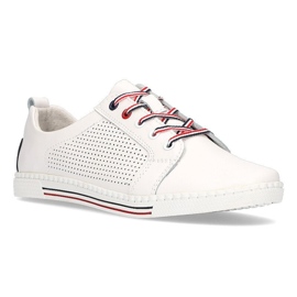 Sapatos de couro Filippo DP008 / 21 Wh branco 1
