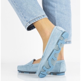 Mocassim de couro Filippo DP2037 / 21 Bl azul 2