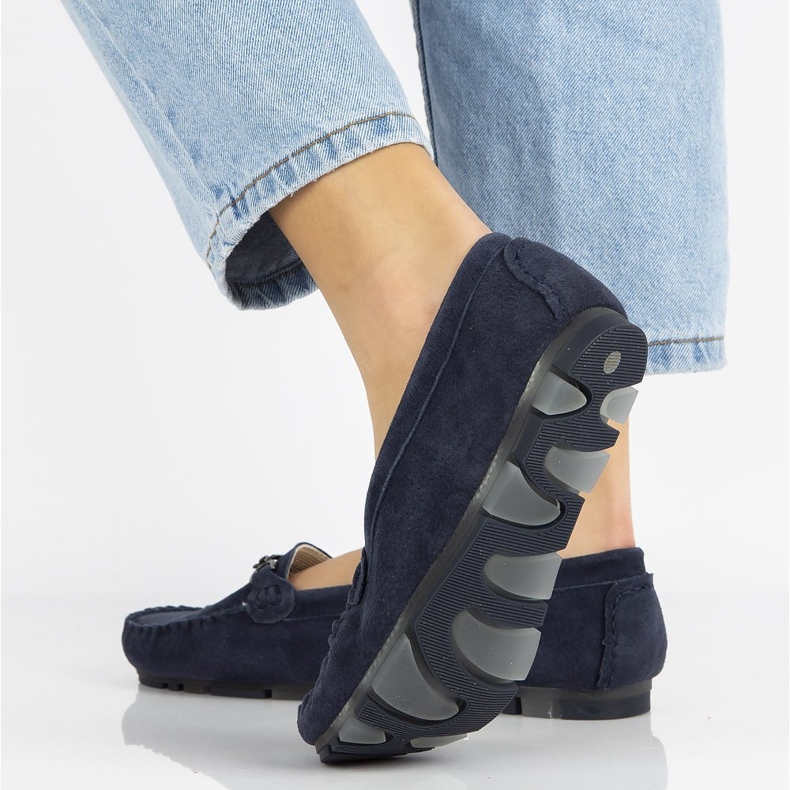 Mocassim de couro Filippo DP1202 / 21 Nv azul marinho 2