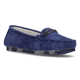 Mocassim de couro Filippo DP1202 / 21 Bl azul 1
