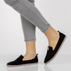 Sapatos de couro Filippo DP081 / 21 Bk preto 2