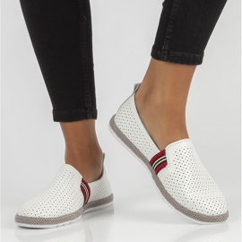 Sapatos de couro Filippo DP2309 / 21 Wh branco 1