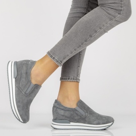 Tênis de couro Filippo DP1512 / 21 Gr cinza 1