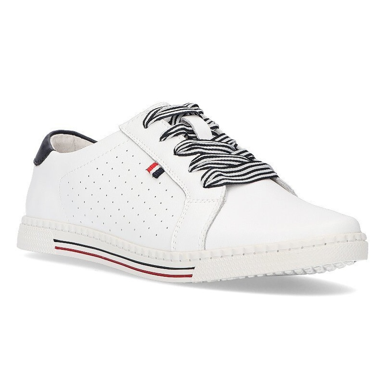Sapatos de couro Filippo DP2154 / 21 Wh branco 1