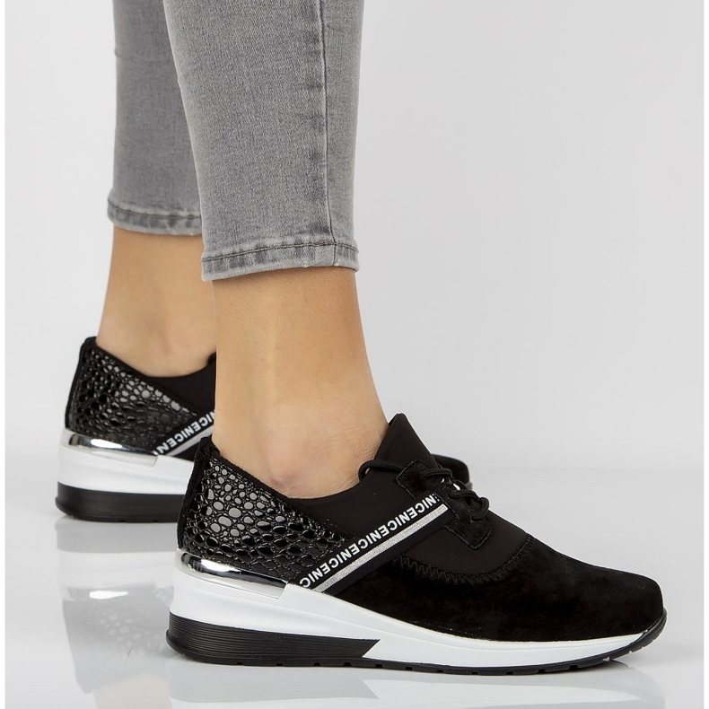 Tênis de couro Filippo DP1388 / 21 Bk preto 1