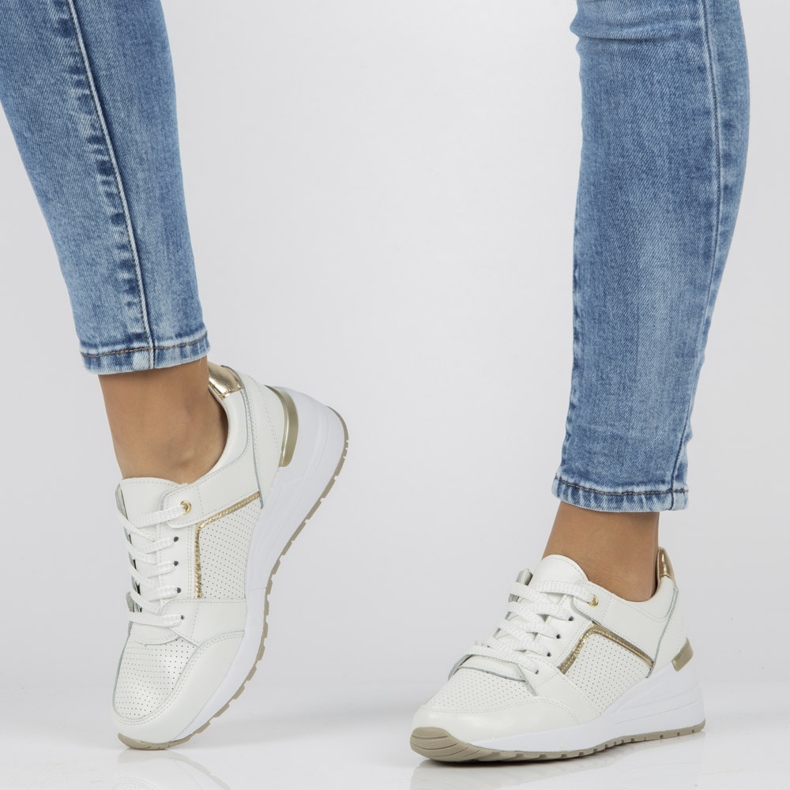 Tênis de couro Filippo DP2003 / 21 Wh branco 1