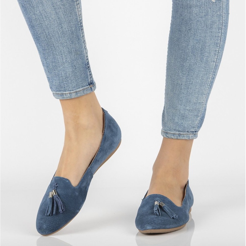 Lordes de couro Filippo DP2025 / 21 Bl azul 1