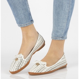 Lordes a céu aberto de couro Filippo DP2034 / 21 Wh branco 1