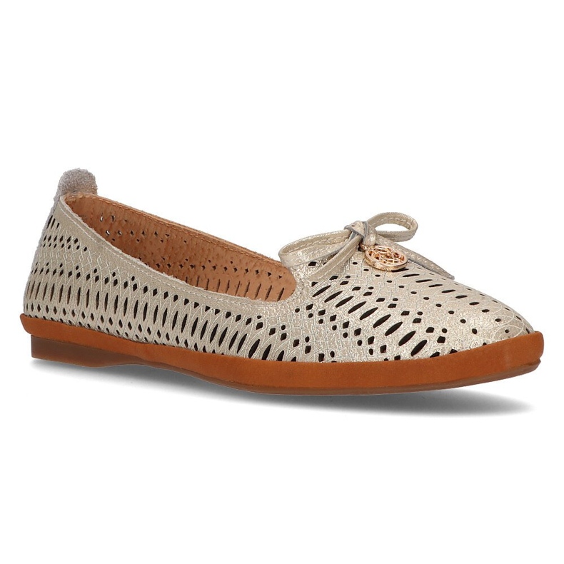 Lordes a céu aberto de couro Filippo DP2034 / 21 Go golden dourado 1