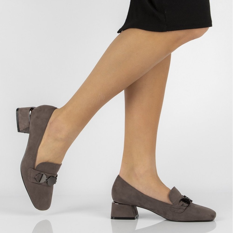 Sapatos de salto alto FILIPPO DP2097 / 22 Gr cinza 1