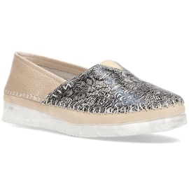 Sapatos de couro Filippo DP2147 / 21 Bege multicolorido 1 Sapatos de couro Filippo DP2147 / 21 Bege multicolorido 1