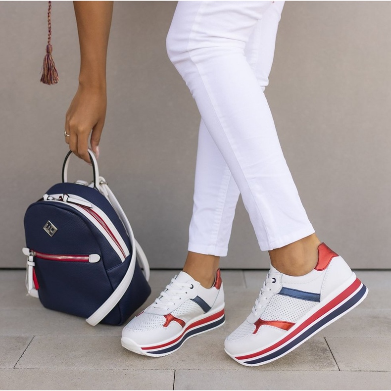 Tênis de couro Filippo DP2004 / 21 Wh branco 1