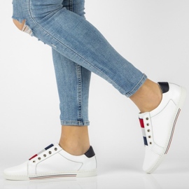 Sapatos de couro Filippo DP2155 / 21 Wh branco 1