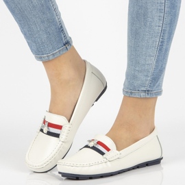 Mocassim de couro Filippo DP1406 / 21 Wh branco 1