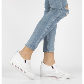 Sapatos de couro Filippo DP1356 / 21 Wh branco 1