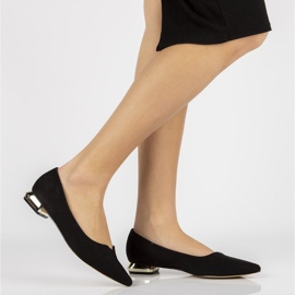 Sapatos de salto alto preto Filippo DP2091 / 21 Bk 2